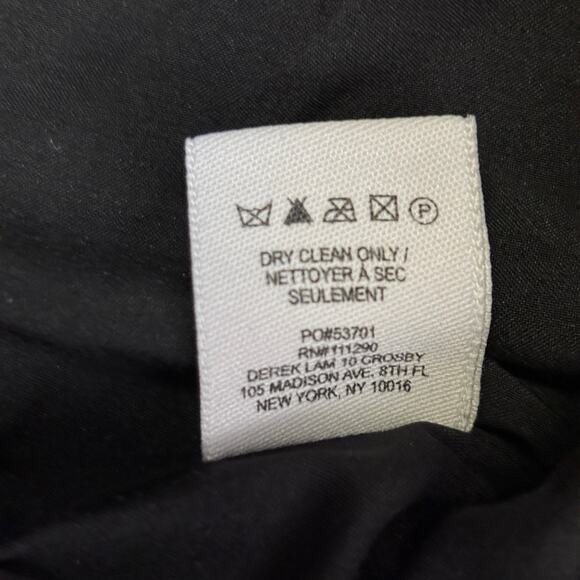 Derek Lam Black Jumpsuit Cut-Out Back Satin Hemline Evening Wear Size 4 and 6 - Picture 12 of 14